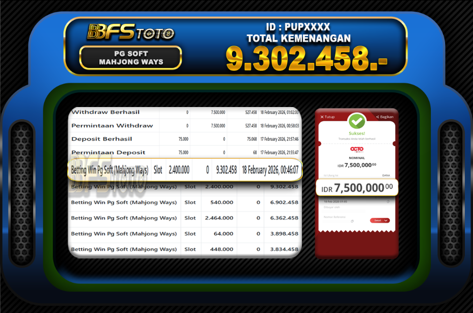 MAHJONG WAYS – BUKTI JACKPOT BBFSTOTO